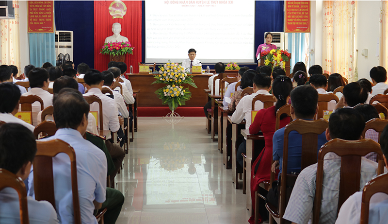 HĐND huyện Lệ Thủy khóa XXI tổ chức kỳ họp thứ 5