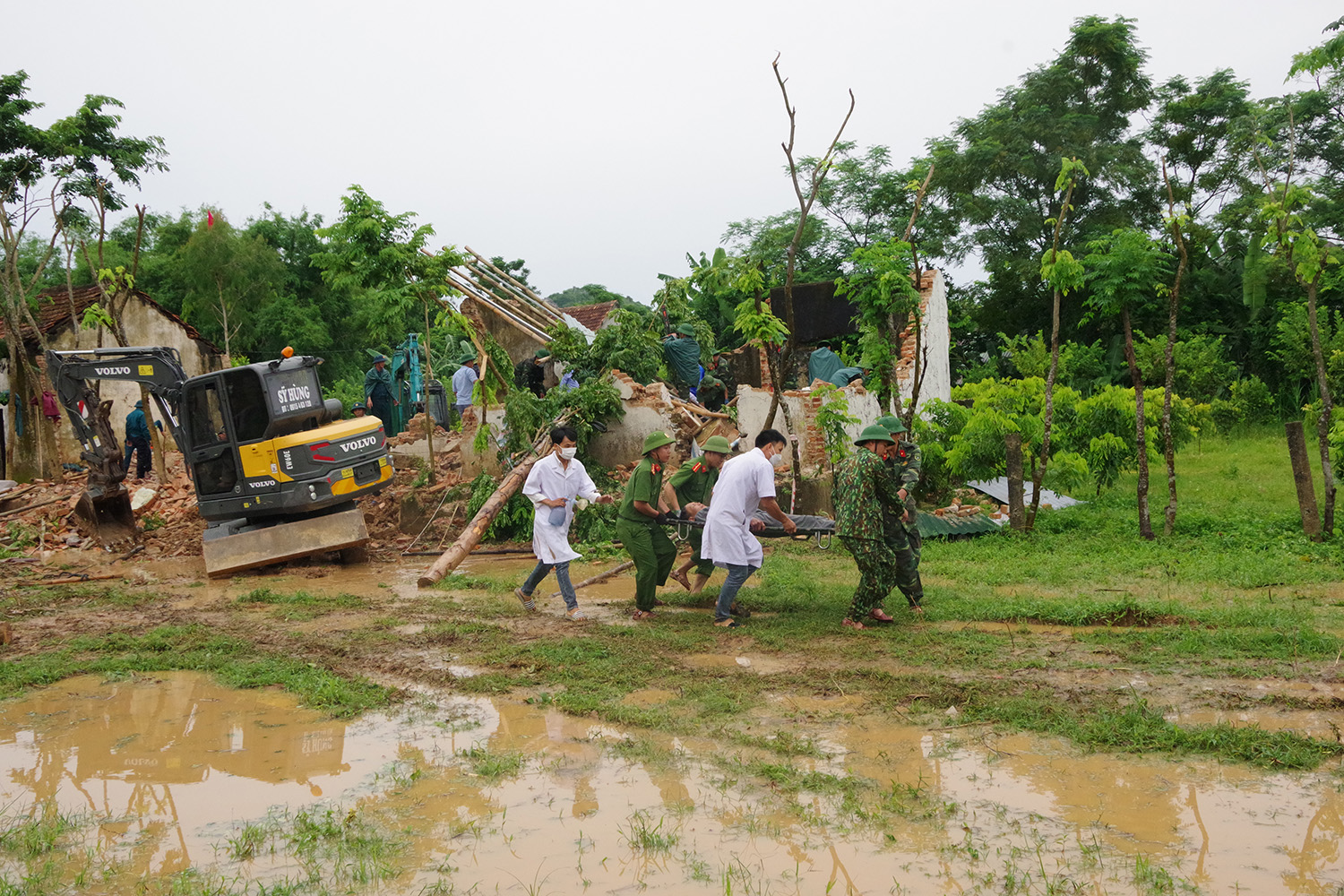 Tuyên Hóa: Tổ chức thành công diễn tập phòng chống lụt bão tìm kiếm cứu nạn