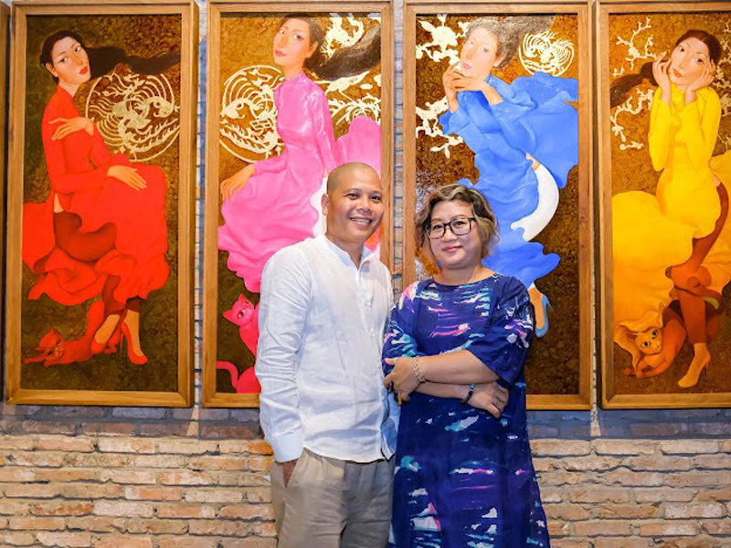 Vợ chồng họa sĩ Quảng Bình và nhân duyên song hành