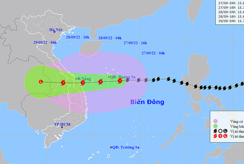 Siêu bão Noru (bão số 4) gây gió giật cấp 17, biển động dữ dội