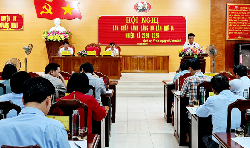 Quảng Ninh: Hội nghị Ban Chấp hành Đảng bộ huyện lần thứ 14