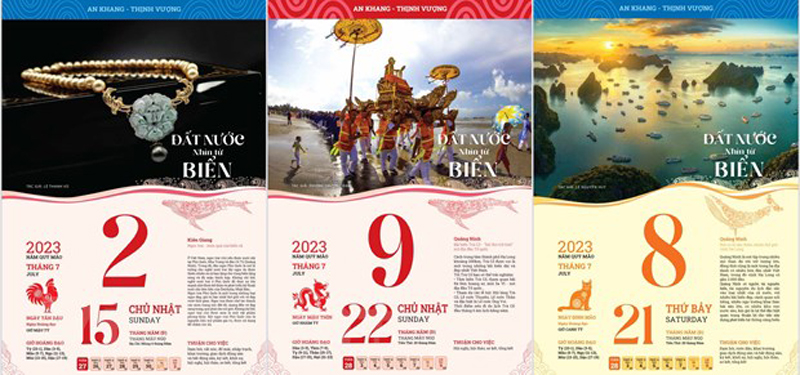 "Đất nước nhìn từ biển": Bộ lịch quảng bá vẻ đẹp biển đảo Việt Nam