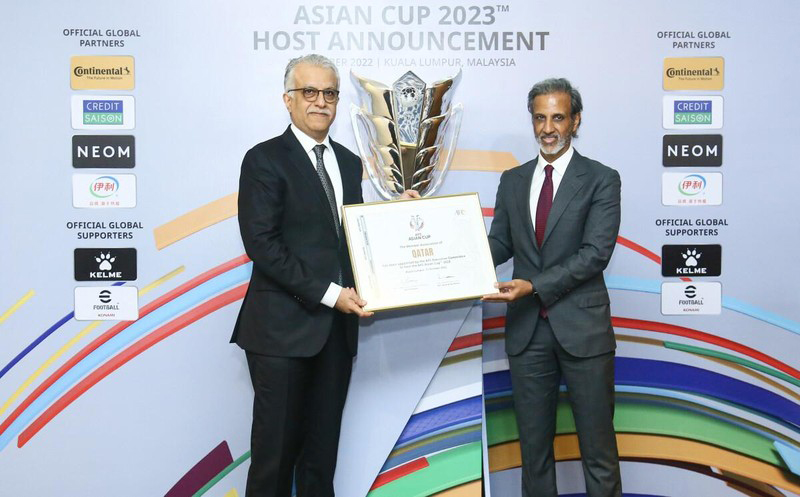Qatar được trao quyền đăng cai Vòng chung kết Asian Cup 2023