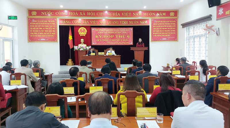 HĐND huyện Tuyên Hóa: Tổ chức kỳ họp thứ 6