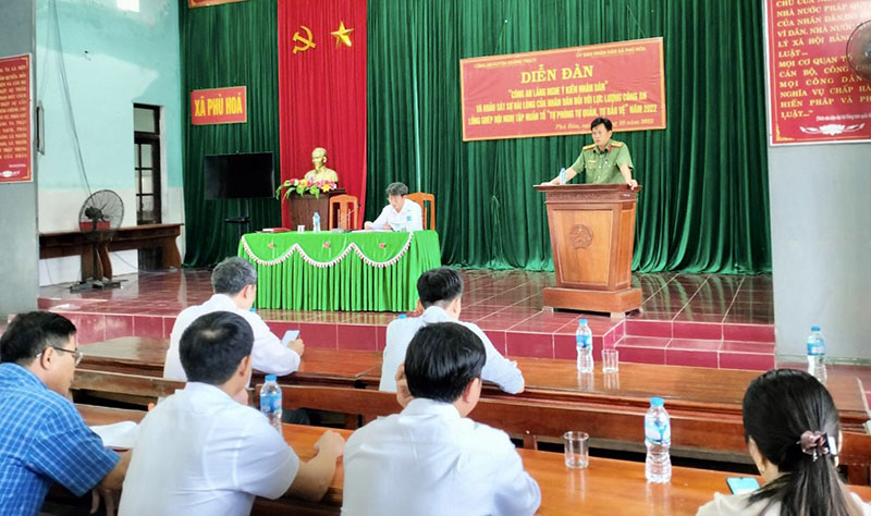 Công an Quảng Trạch: Lắng nghe ý kiến vì nhân dân phục vụ