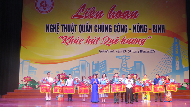 Bế mạc, trao giải liên hoan nghệ thuật quần chúng Công-Nông-Binh năm 2022