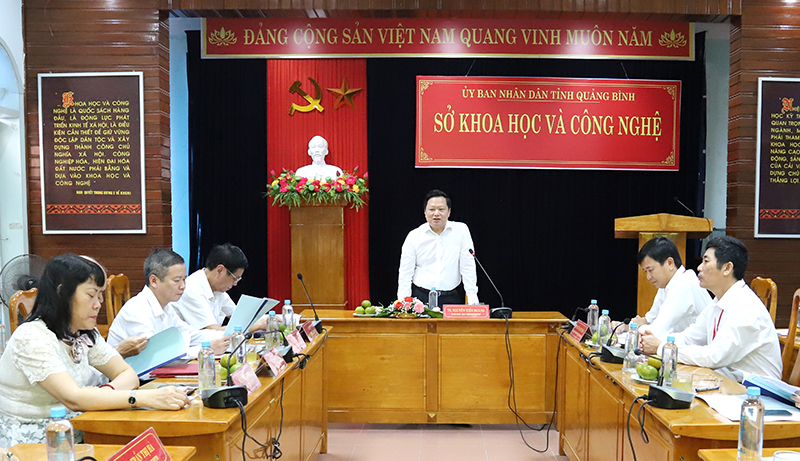 Hội đồng Khoa học các cơ quan Đảng Trung ương  làm việc với Sở Khoa học và Công  nghệ