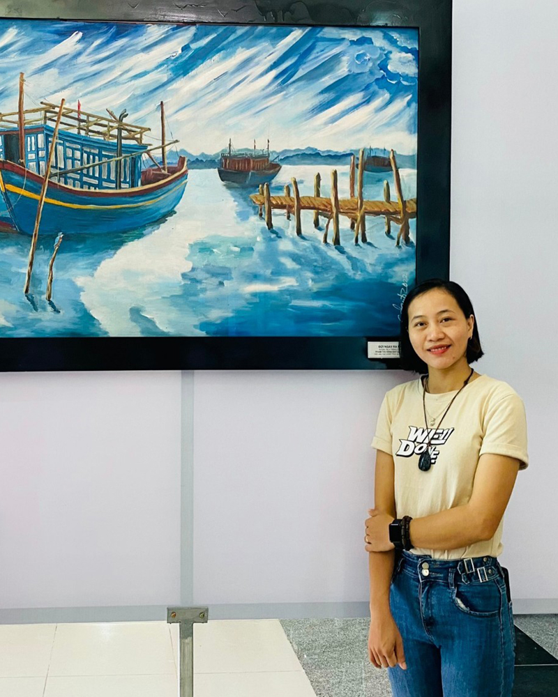 Cô giáo, họa sĩ Phạm Thị Hồng Đạt: "Với tôi, hội họa là nguồn sống!"