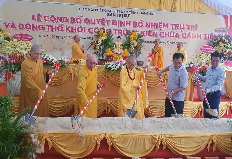 Khởi công trùng kiến chùa Cảnh Tiên