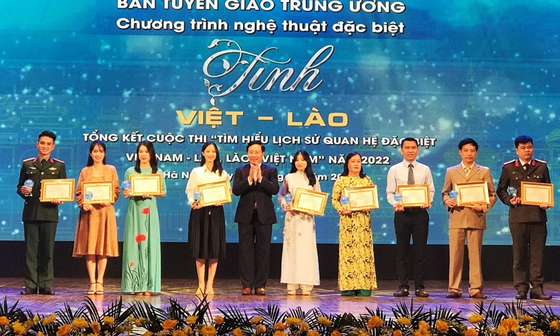 Quảng Bình đoạt giải cao tại cuộc thi "Tìm hiểu lịch sử quan hệ đặc biệt Việt Nam-Lào, Lào-Việt Nam" năm 2022