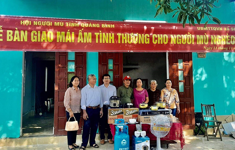 Tập trung xây dựng nhà ở cho người mù khó khăn