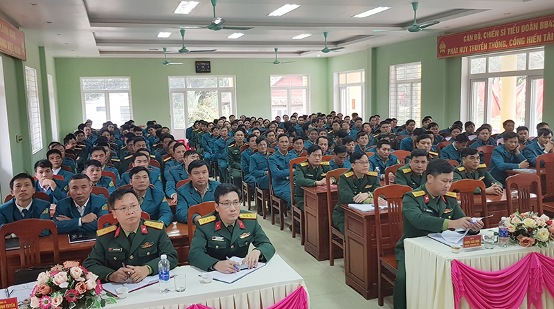 Bộ CHQS tỉnh tổ chức tập huấn cán bộ dân quân tự vệ và quân lực năm 2023