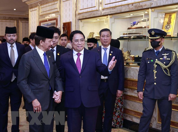 Thủ tướng Phạm Minh Chính hội đàm với Quốc vương Hassanal Bolkiah