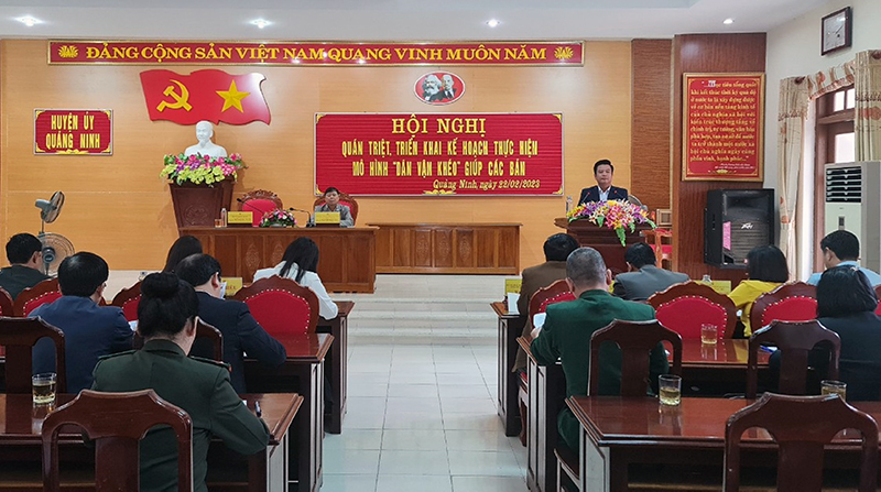 Quảng Ninh triển khai kế hoạch thực hiện mô hình "Dân vận khéo" giúp các bản phát triển KT-XH