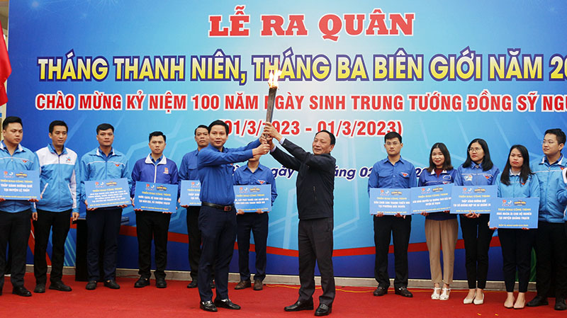 Ra quân Tháng Thanh niên, Tháng Ba biên giới năm 2023