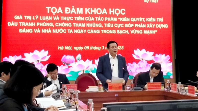 Tọa đàm khoa học "Giá trị lý luận và thực tiễn cuốn sách mới của Tổng Bí thư Nguyễn Phú Trọng"