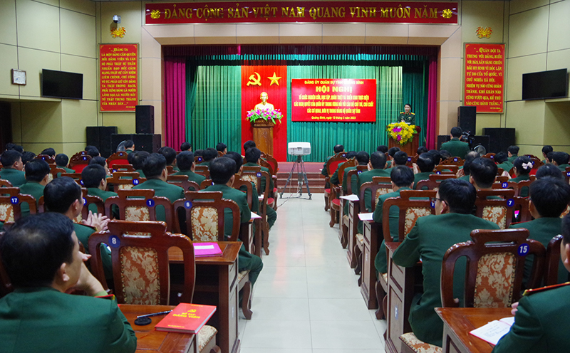 Đảng ủy Quân sự tỉnh quán triệt, triển khai thực hiện các nghị quyết của Quân ủy Trung ương