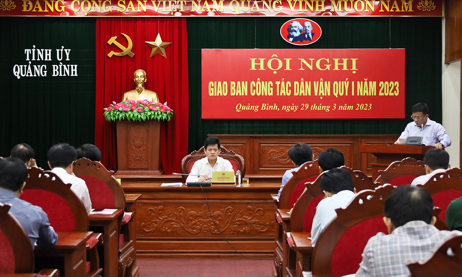 Giao ban công tác dân vận quý I/2023