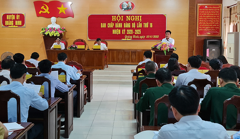 Quảng Ninh: Hội nghị Ban Chấp hành Đảng bộ huyện lần thứ 16