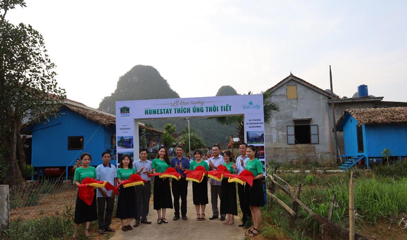 Khai trương Rural Homestay thích ứng thời tiết tại xã Tân Hóa