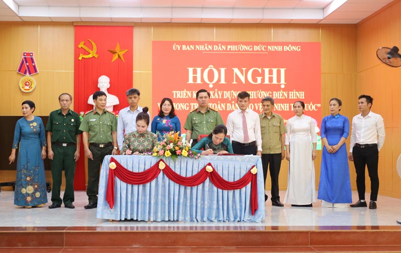 Triển khai xây dựng "Phường điển hình về phong trào toàn dân bảo vệ an ninh Tổ quốc"