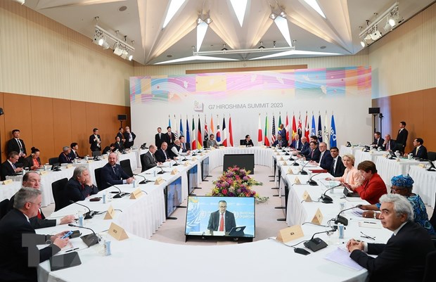 Thủ tướng Phạm Minh Chính nêu thông điệp tại phiên họp G7 mở rộng