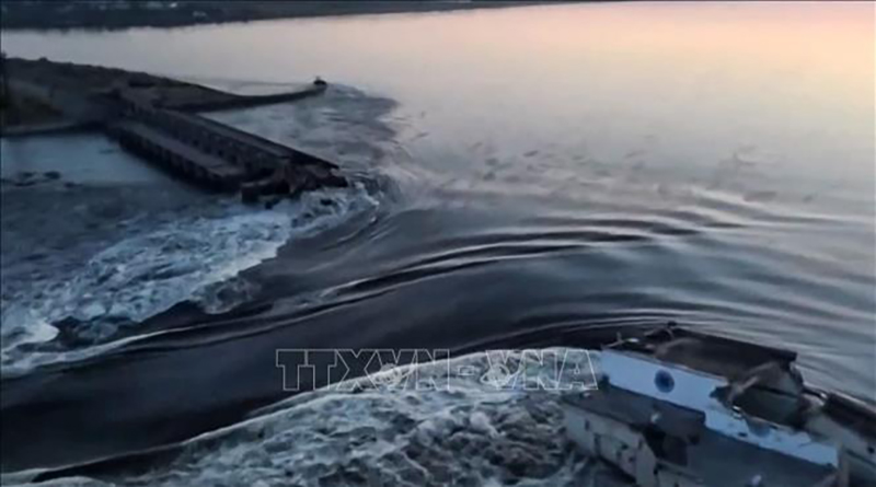 Ukraine cảnh báo tác động tiêu cực đối với môi trường do vụ vỡ đập thủy điện Kakhovka