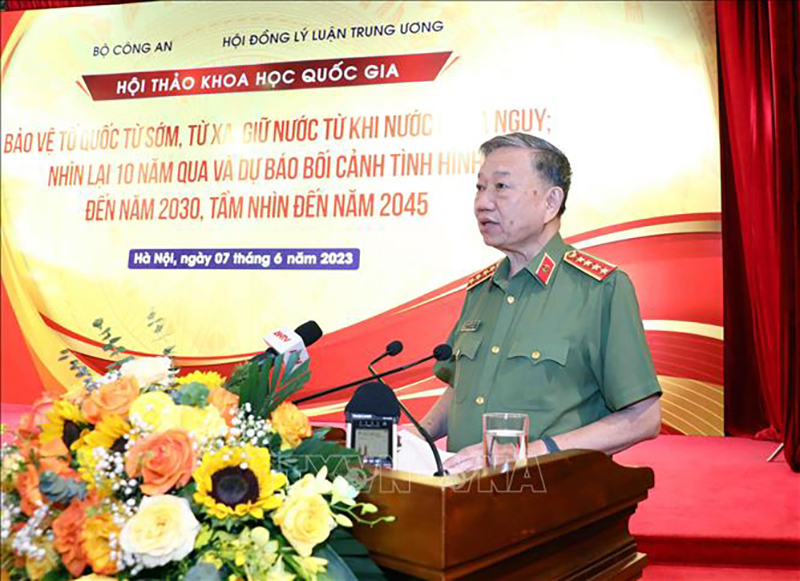 Bộ trưởng Bộ Công an Tô Lâm: Sức mạnh bảo vệ Tổ quốc là sức mạnh tổng hợp