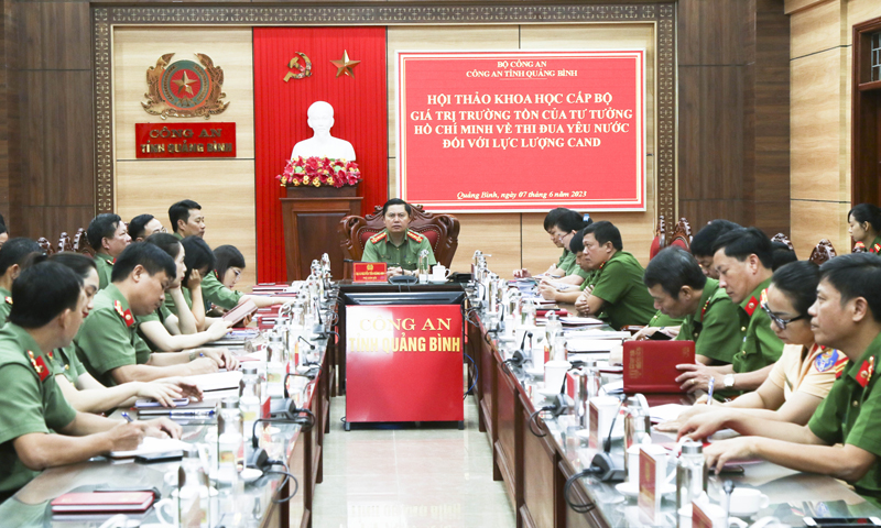 Hội thảo "Giá trị trường tồn của tư tưởng Hồ Chí Minh về thi đua yêu nước đối với lực lượng Công an nhân dân"