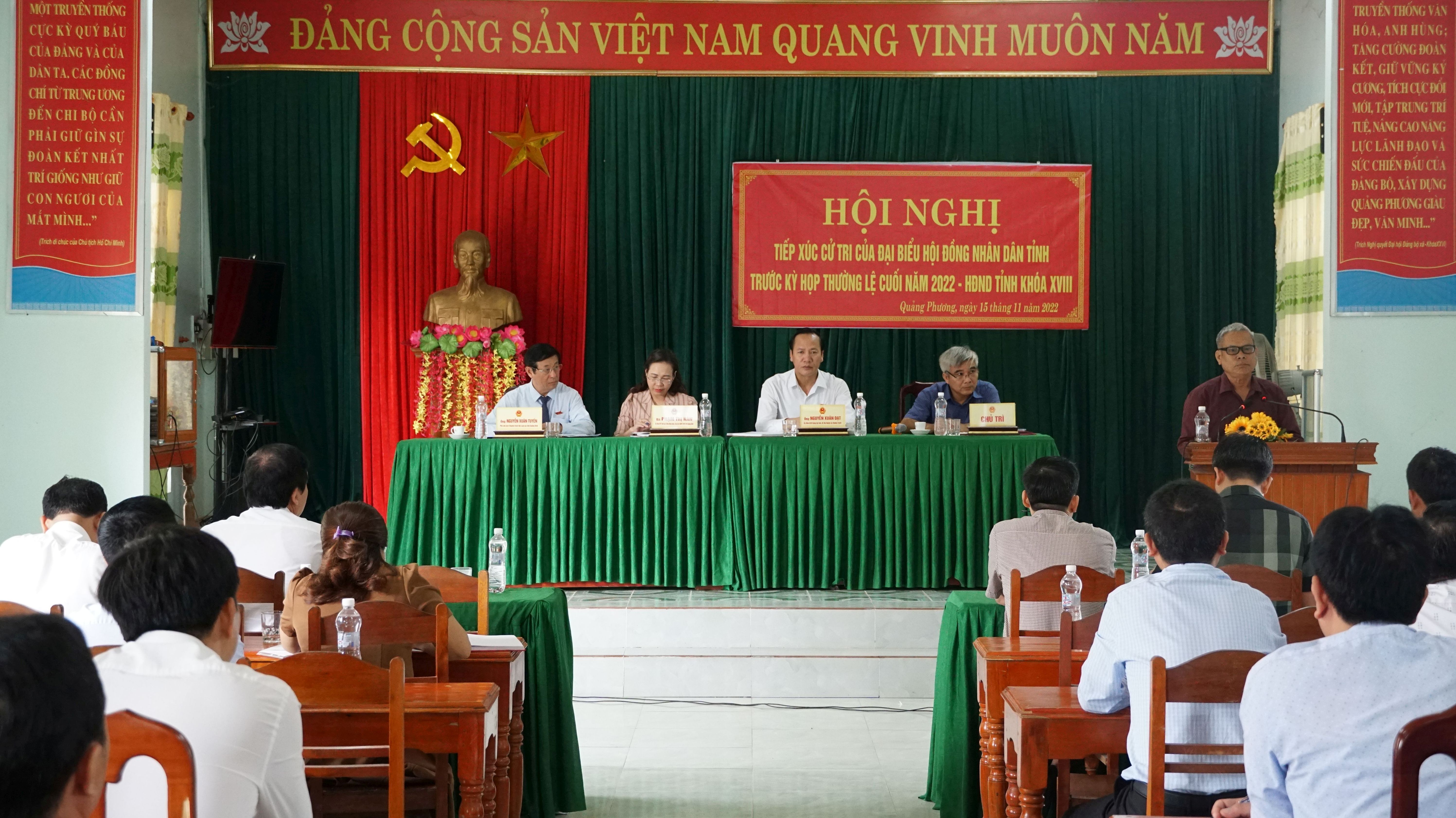 Lịch tiếp xúc cử tri của đại biểu Hội đồng nhân dân tỉnh