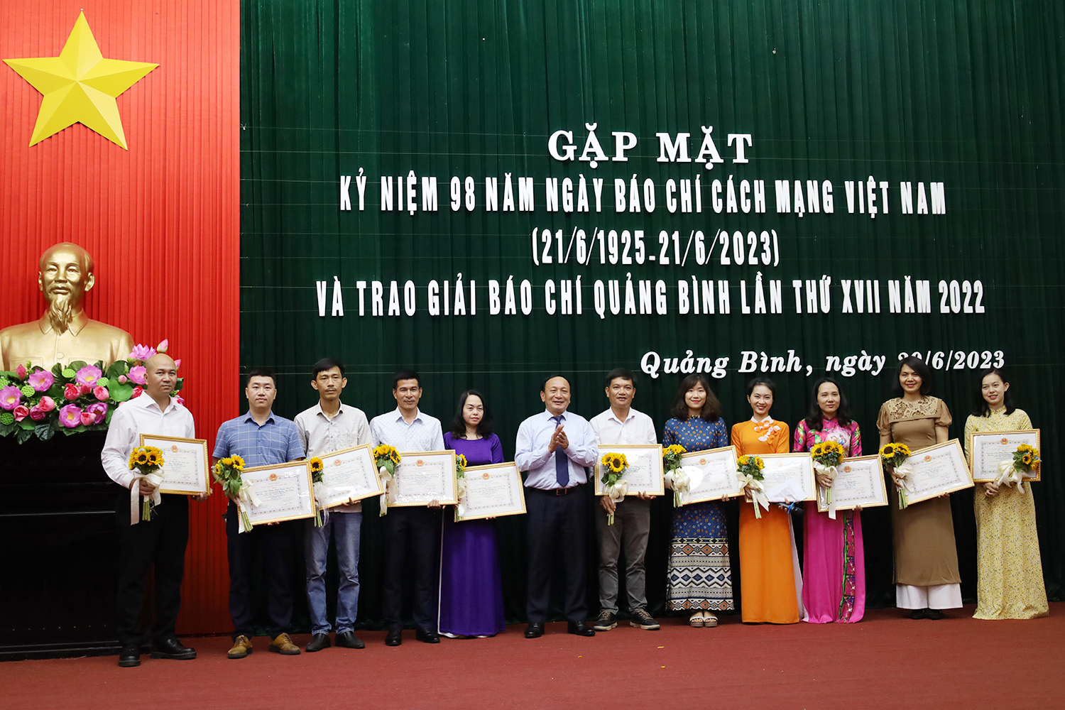 Kỷ niệm 98 năm Ngày Báo chí cách mạng Việt Nam và trao Giải Báo chí tỉnh Quảng Bình lần thứ XVII