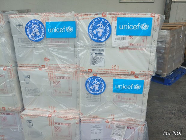 185.700 liều vaccine 5 trong 1 do WHO và UNICEF hỗ trợ đã về Việt Nam