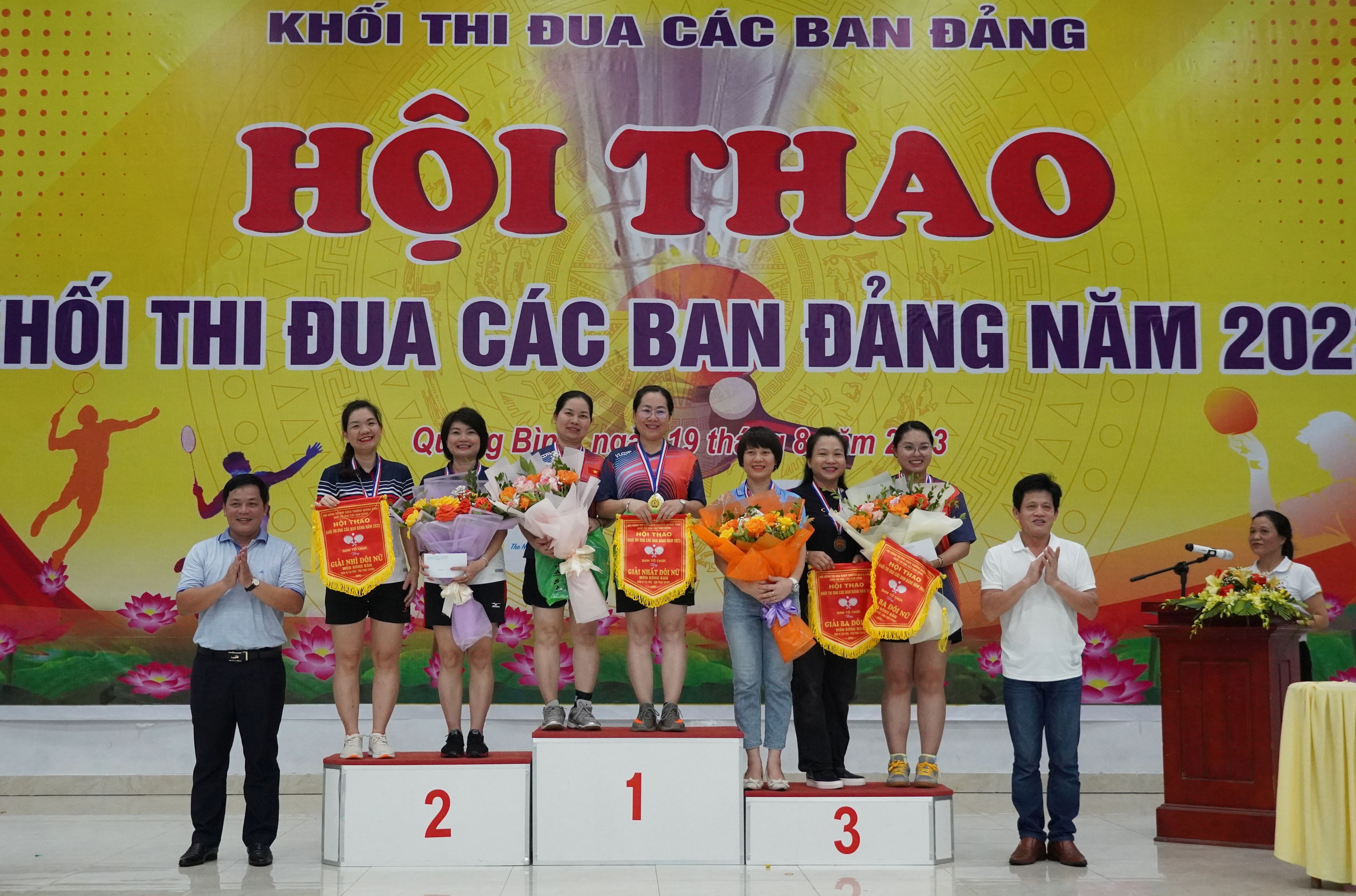 Báo Quảng Bình đoạt giải nhất đồng đội tại hội thao Khối thi đua các ban Đảng năm 2023