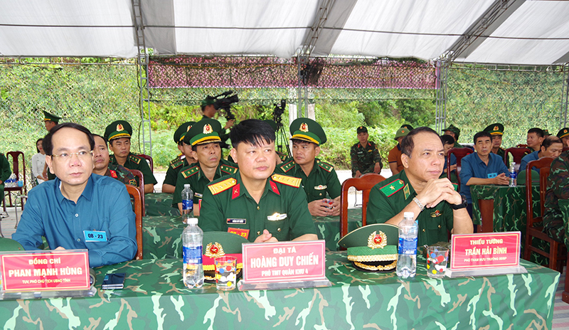 Bộ đội Biên phòng tỉnh: Diễn tập thực binh đánh địch xâm nhập biên giới