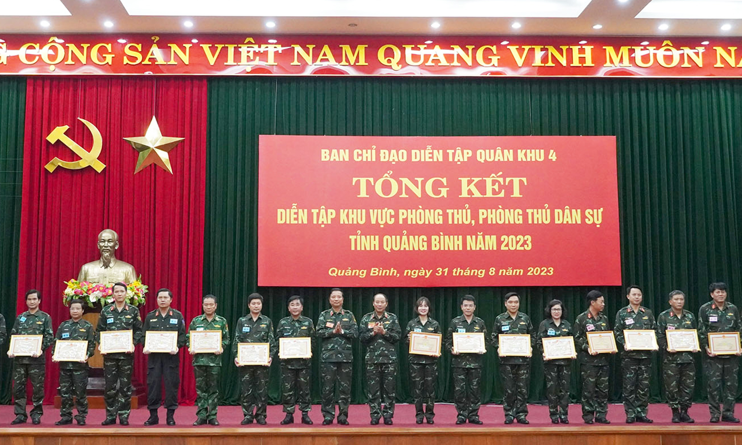 Quảng Bình hoàn thành xuất sắc nhiệm vụ diễn tập năm 2023