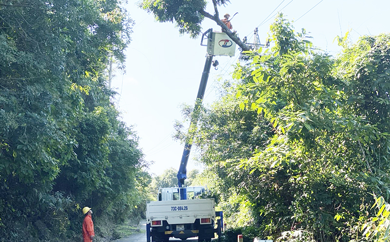 Điện lực Bố Trạch: Bảo đảm an toàn lưới điện trước mùa mưa bão
