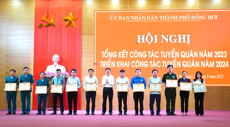TP. Đồng Hới: Phấn đấu đạt 100% chỉ tiêu, chất lượng giao quân năm 2024