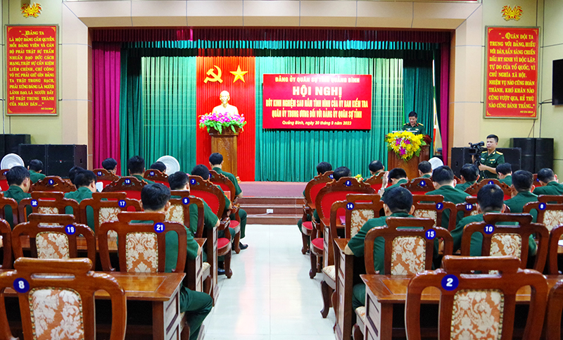 Đảng ủy Quân sự tỉnh: Rút kinh nghiệm công tác kiểm tra, giám sát