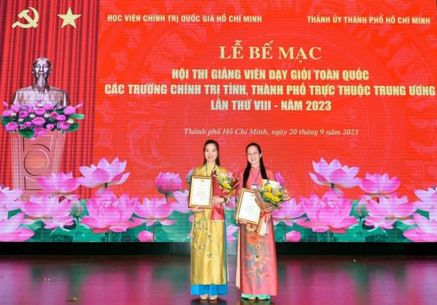 Hai giảng viên Trường Chính trị Quảng Bình đạt danh hiệu giảng viên dạy giỏi toàn quốc