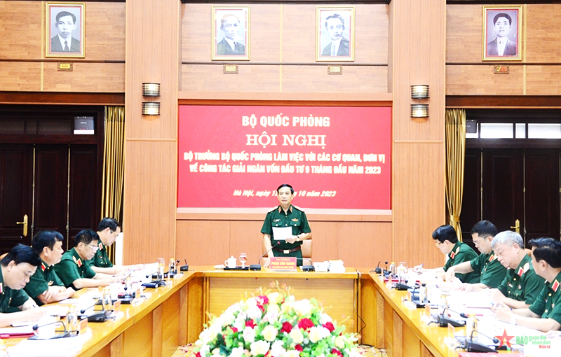 Đại tướng Phan Văn Giang: Tập trung đẩy nhanh tiến độ giải ngân vốn đầu tư công