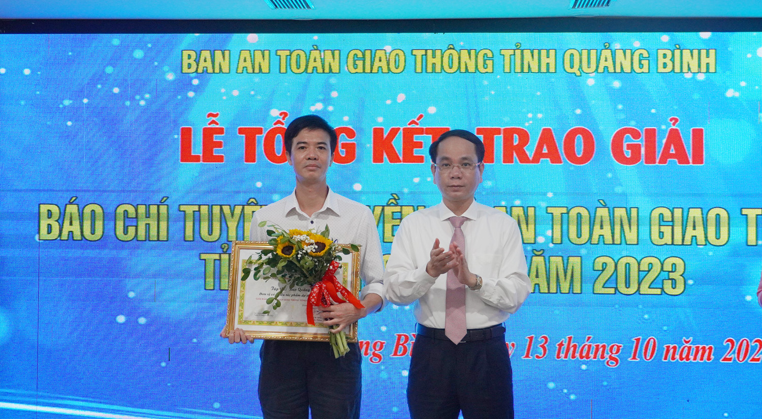 Trao giải báo chí tuyên truyền về An toàn giao thông tỉnh Quảng Bình năm 2023