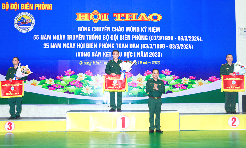Bộ đội Biên phòng tỉnh Quảng Bình đoạt giải nhất bóng chuyền vòng bán kết khu vực I năm 2023