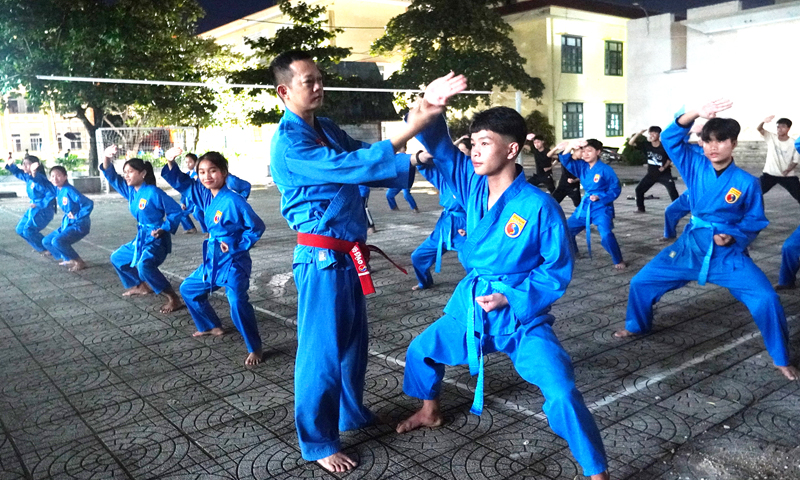 Truyền dạy Vovinam miễn phí cho học sinh nghèo