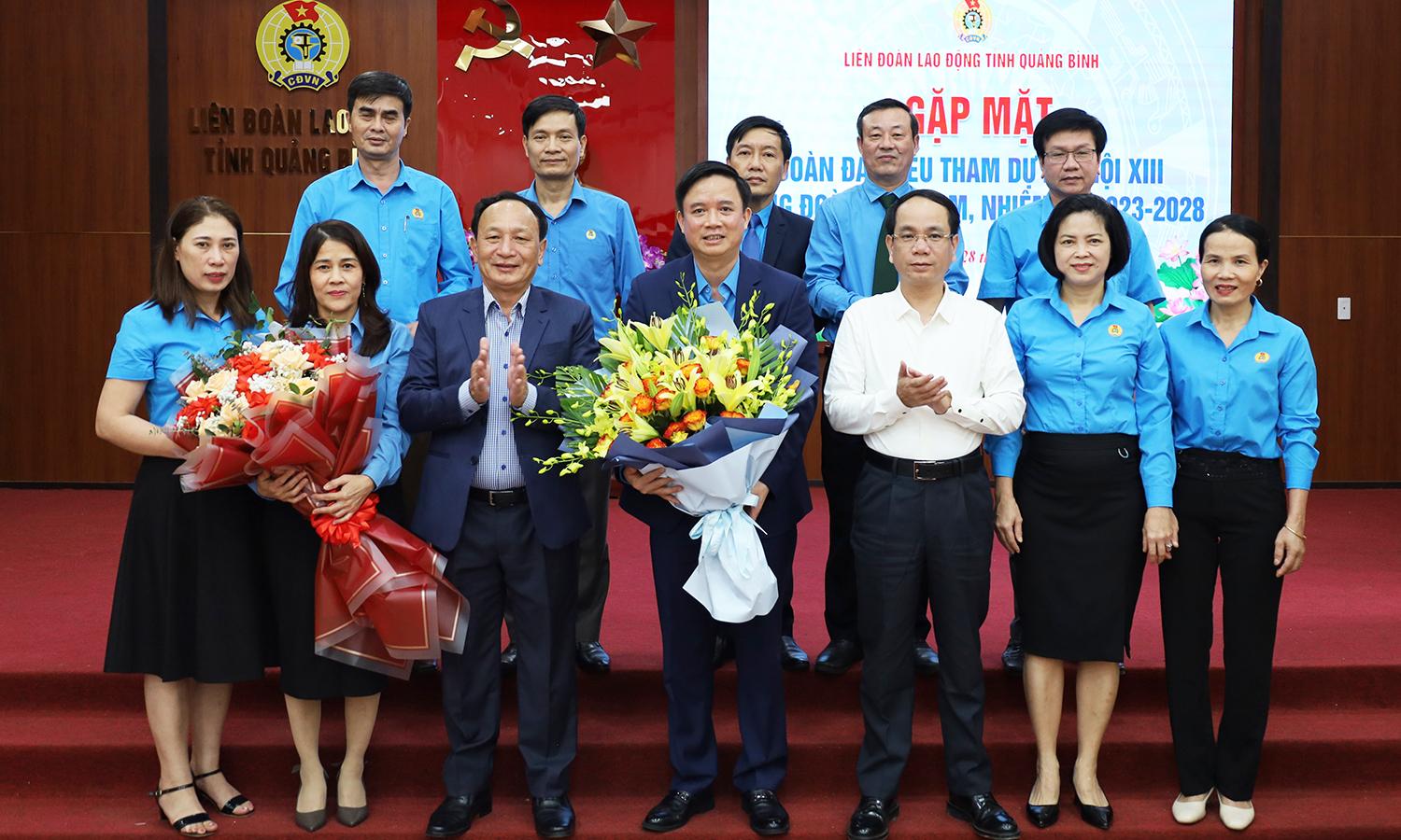 Gặp mặt đoàn đại biểu dự Đại hội Công đoàn Việt Nam