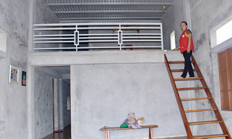 Bình yên trong những ngôi nhà tránh lũ