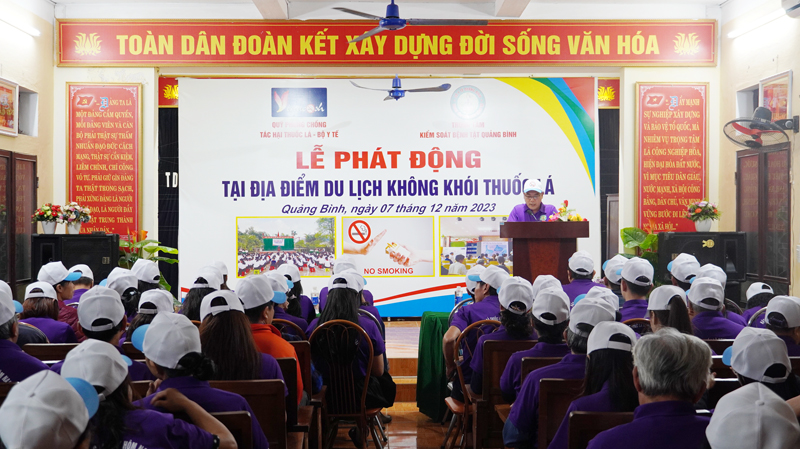 Phát động mô hình "Điểm du lịch không khói thuốc lá"