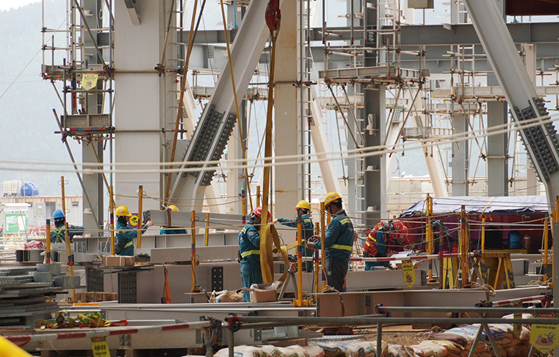 Cơ bản hoàn thành các hạng mục phục vụ thi công Trung tâm Điện lực Quảng Trạch