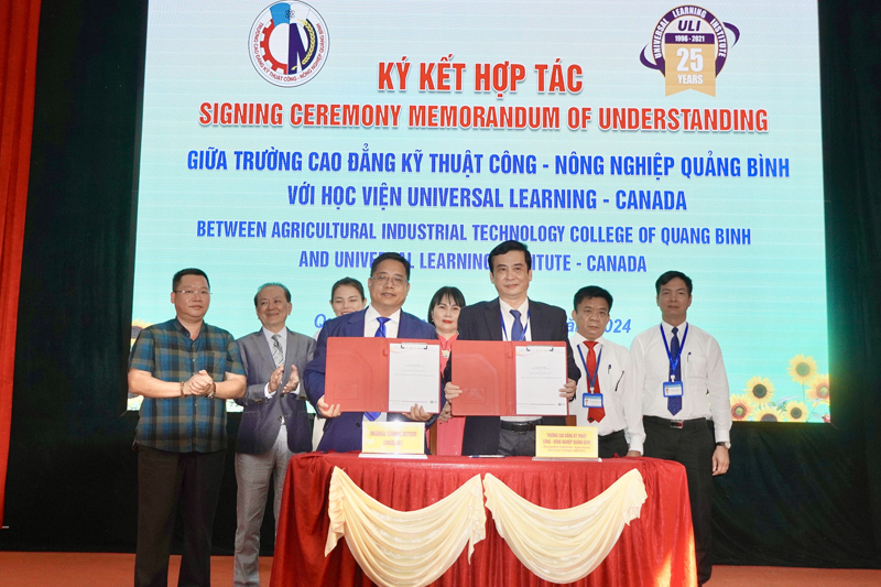 Ký kết biên bản hợp tác đào tạo và du học nghề