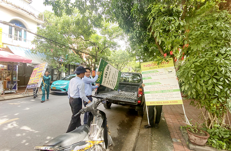 Tập trung chấn chỉnh, xử lý vi phạm trật tự đô thị