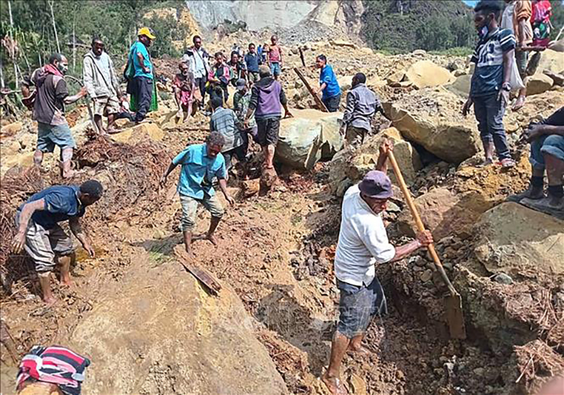 Papua New Guinea tiếp tục sơ tán khoảng 7.900 người trước nguy cơ xảy ra thêm sạt lở